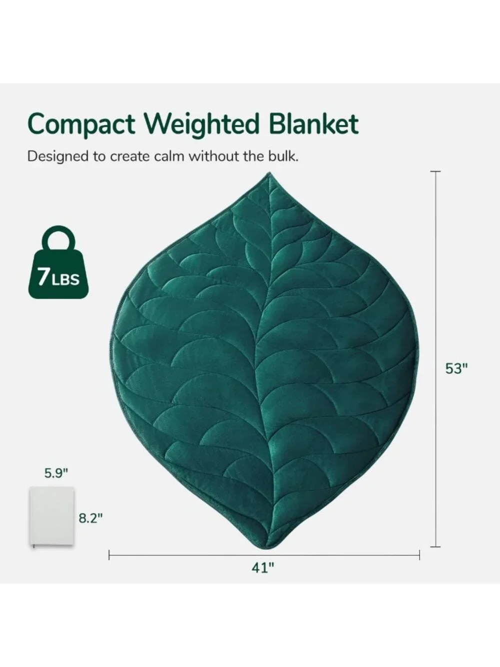Cozy 7 lbs Weighted Lap Blanket for Adults, 41